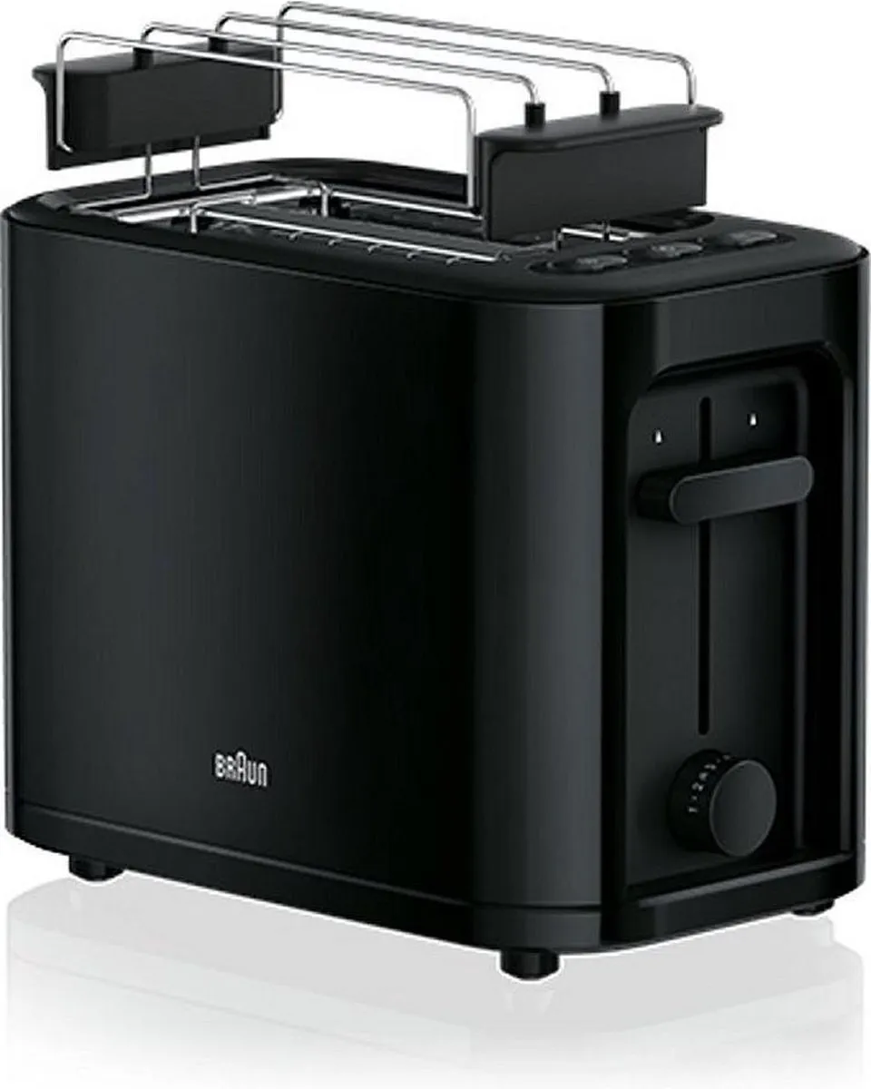 Braun PurEase HT3010 BK Broodrooster - 2 Sandwiches - Zwart