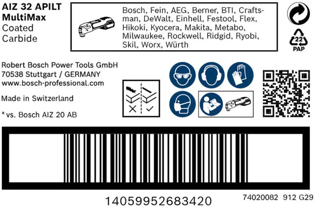 Bosch Expert MultiMax AIZ 32 APIT zaagblad - 25x - afbeelding 4 van 6
