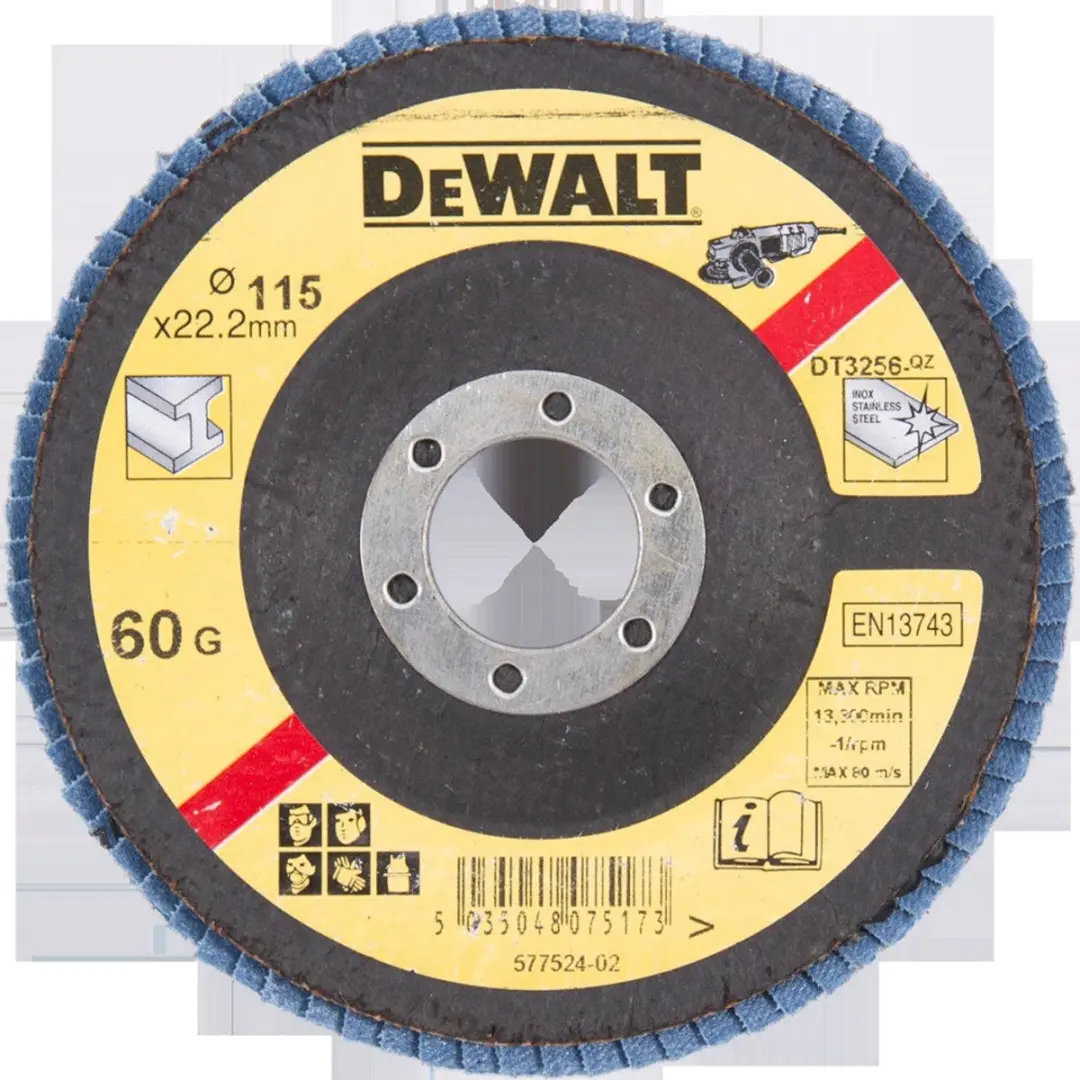 DeWalt DT3256-QZ Lamellenschijf gebogen 115mm K60 - afbeelding 2 van 2