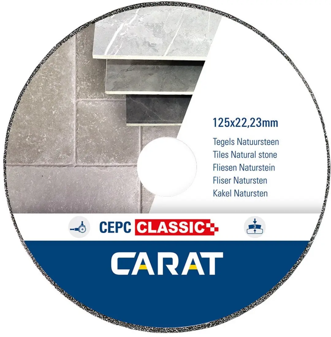 Carat Diamantzaag galvano CEPC Ø 125 mm, asgat 22,23 mm