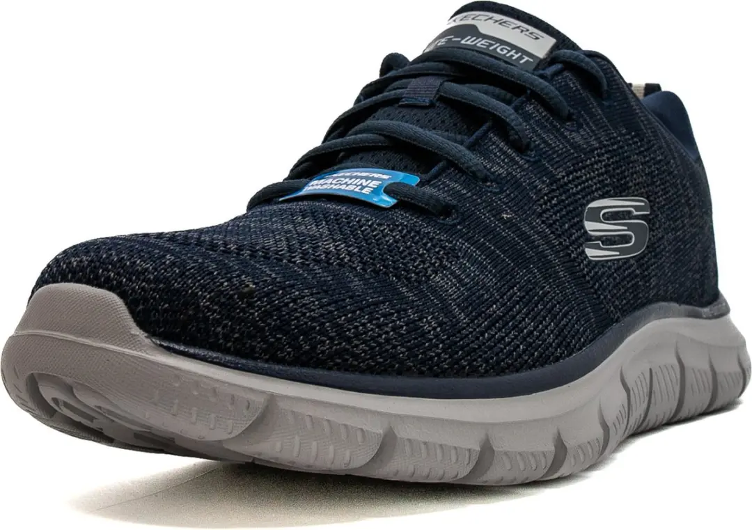 Skechers Track-Front Runner Heren Sneakers - Blauw - afbeelding 3 van 6