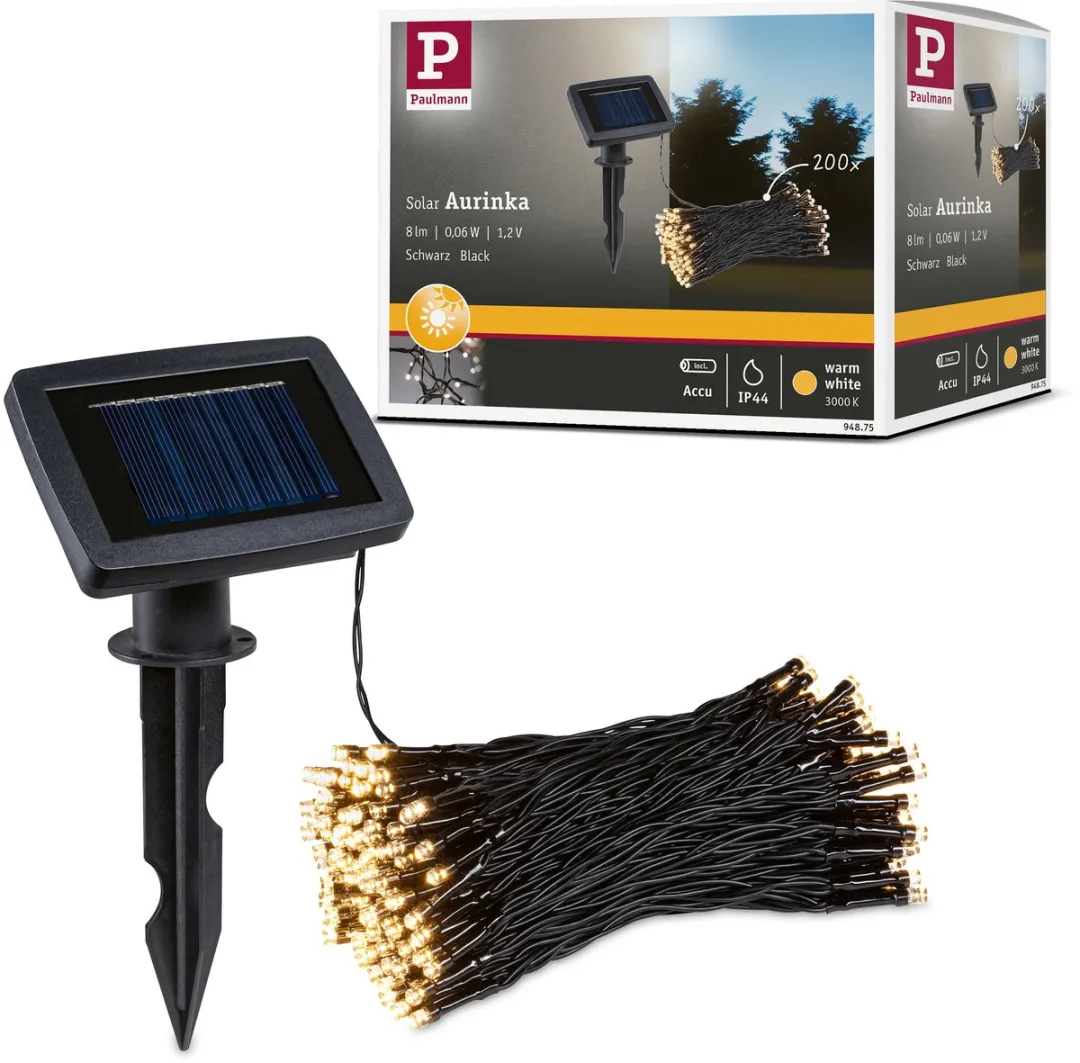 Paulmann Solar LED-lichtketting Aurinka IP44 3000K