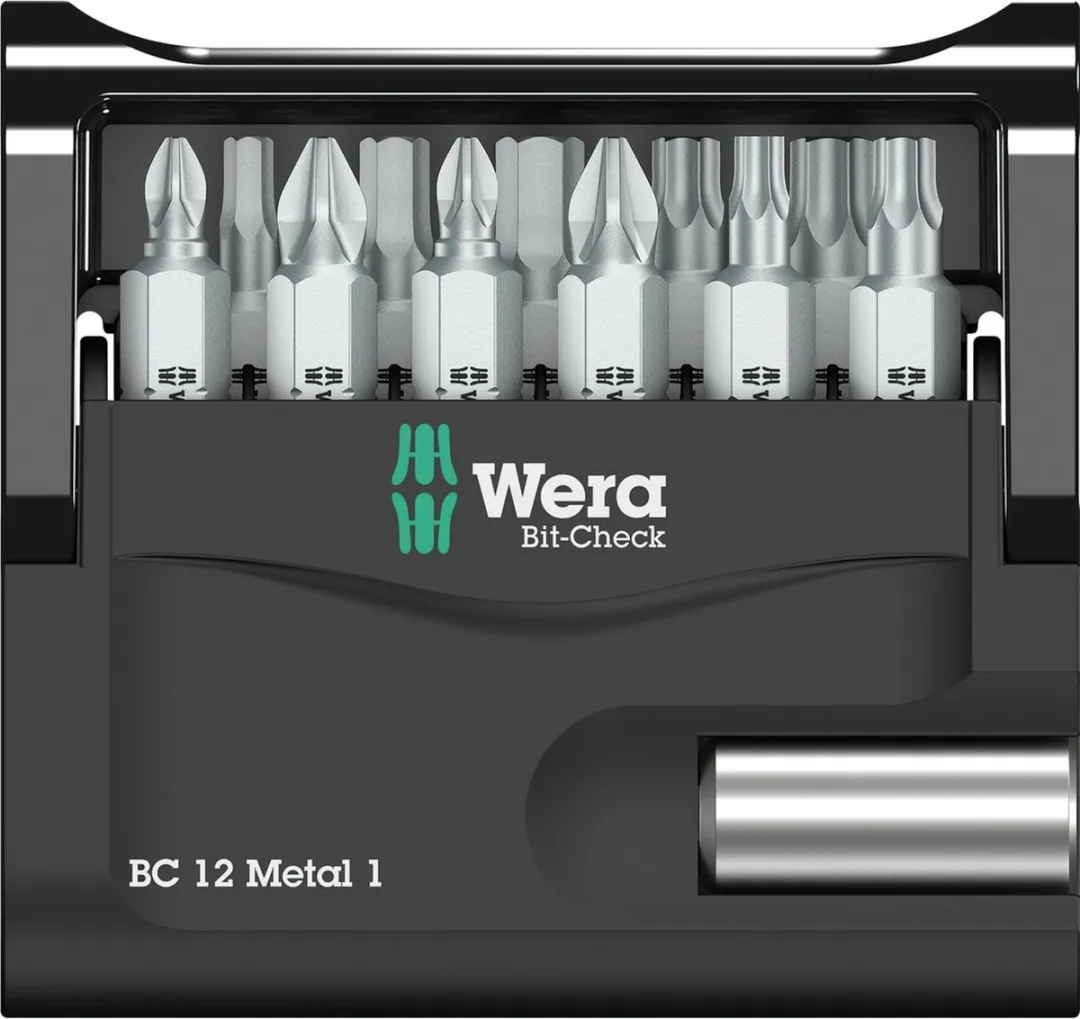 Wera 5057424001 Bit-Check 12 Metal 1 Bitset