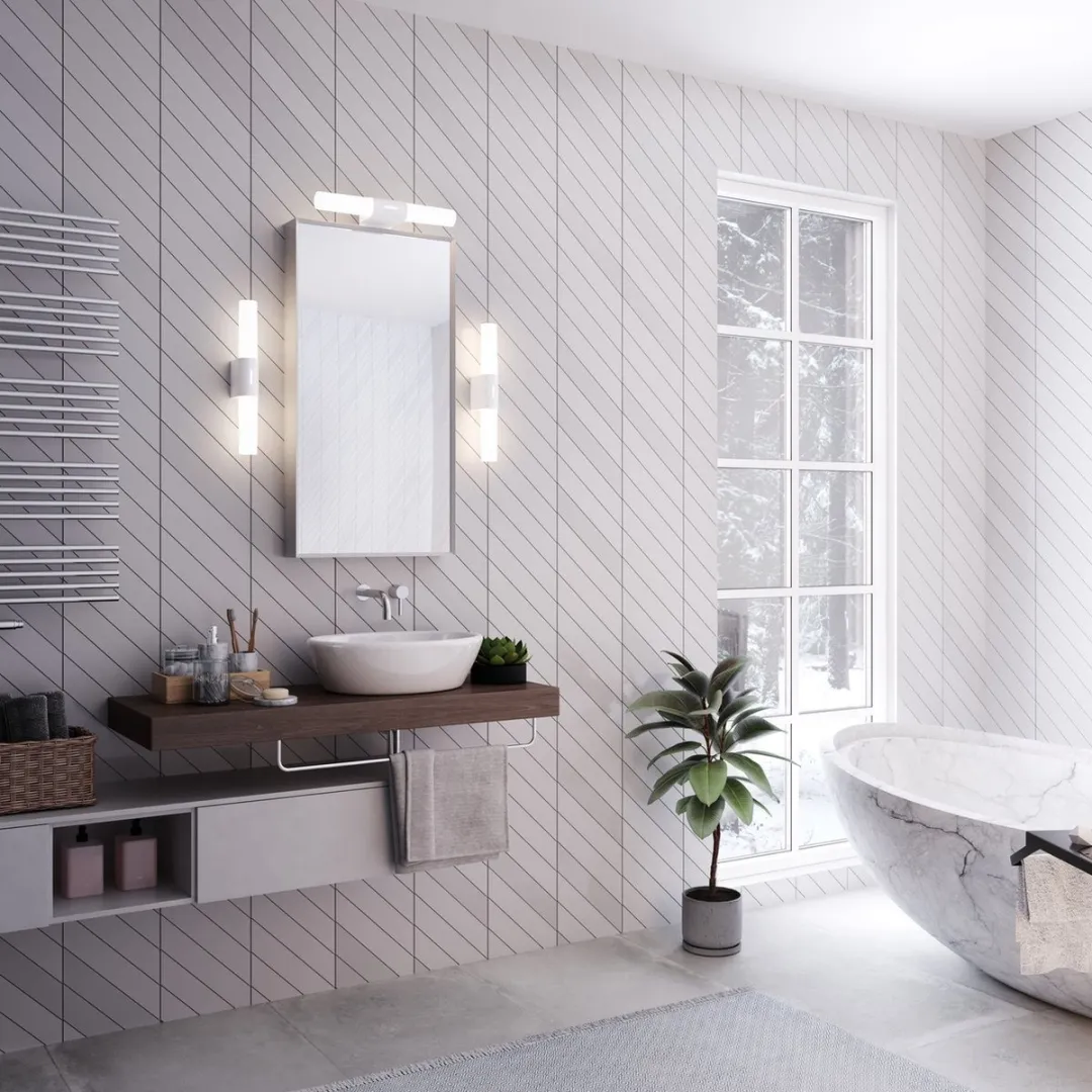 Nordlux Helva Double Basic Badkamer Wandlamp 9W