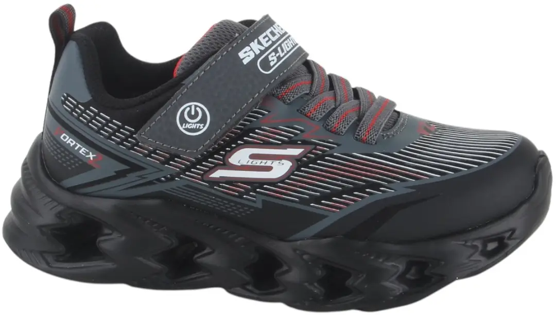 Skechers 400605L BKCC jongens sneakers maat 33 zwart