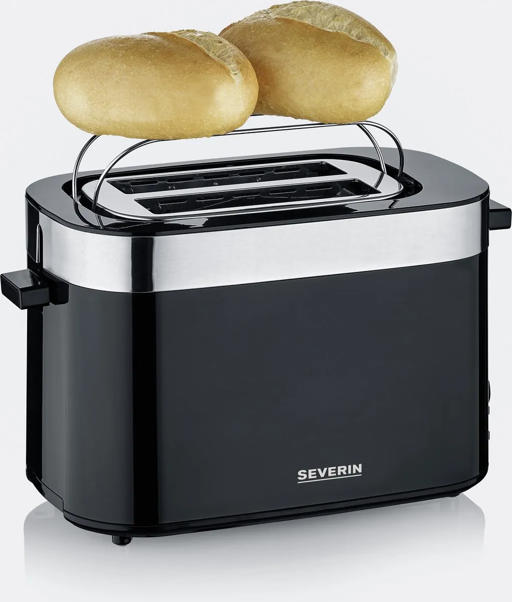 Severin AT 9264 Broodrooster 2 Stuks - 800W - Zwart/RVS
