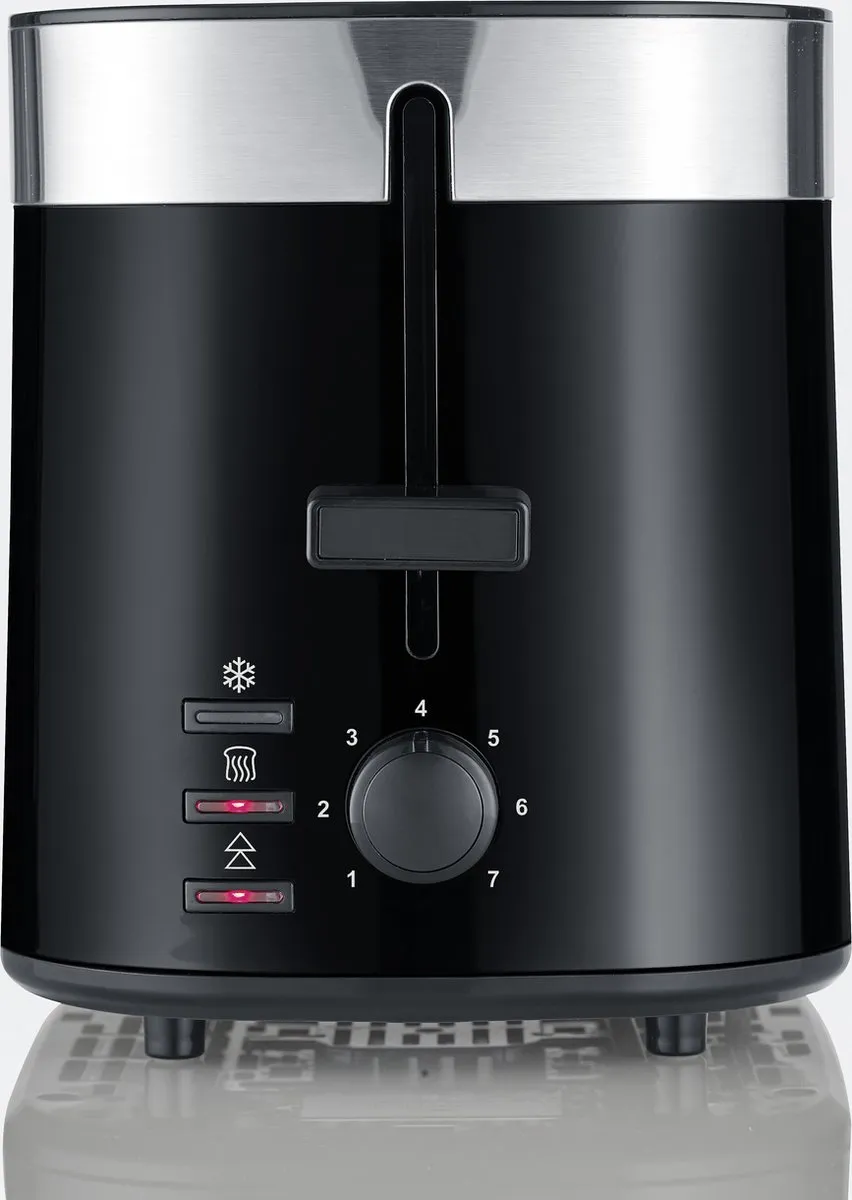 Severin AT 9264 Broodrooster 2 Stuks - 800W - Zwart/RVS - afbeelding 6 van 6
