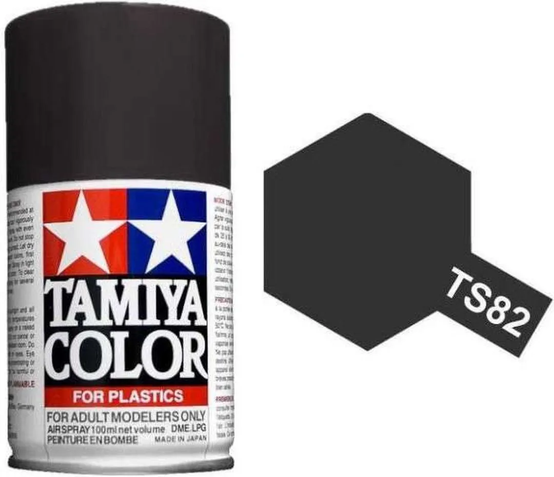Tamiya TS-82 Black Rubber Acryl Spray 100ml