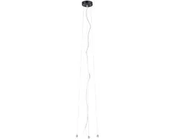 Paulmann Volea Hanglamp - Ø10cm - Zwart/Zilver