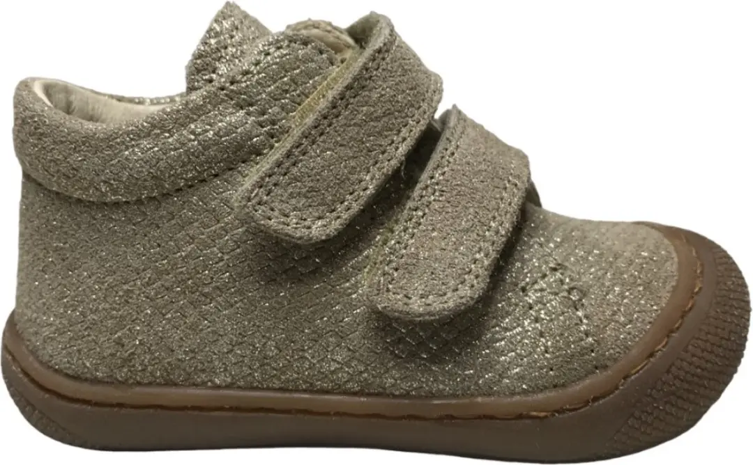 Naturino - Cocoon - Mt 20 - velcro's bumper lizard print lederen sneakers - Goud