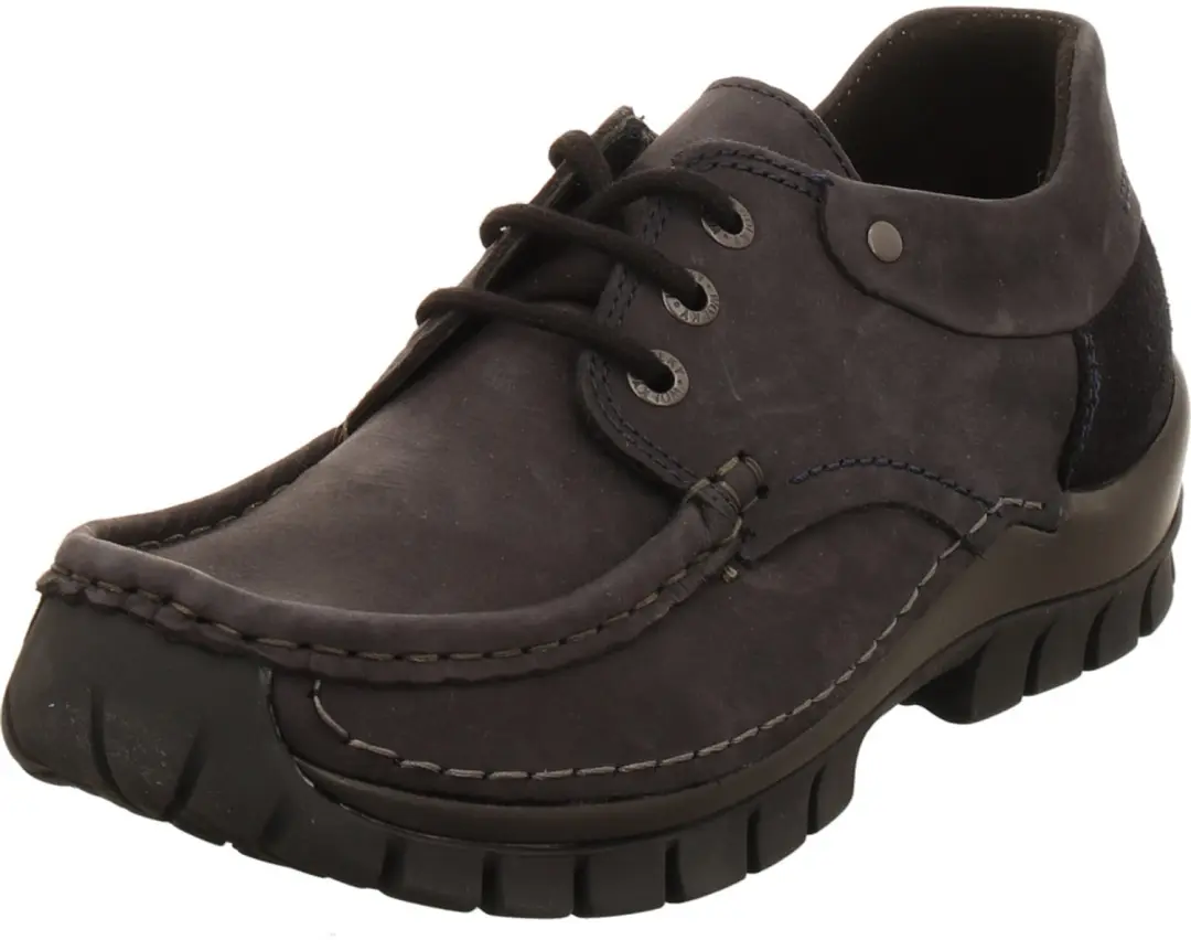 Wolky Veterschoenen Fly blauw nubuck