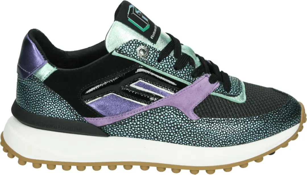 Floris van Bommel Noppi Sneakers Dames - Zwart - afbeelding 3 van 6