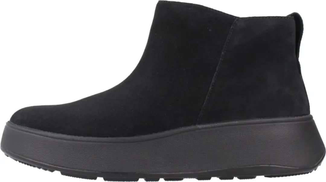 FitFlop F-Mode Suede Enkellaarzen - Zwart - Maat 38 - afbeelding 3 van 6