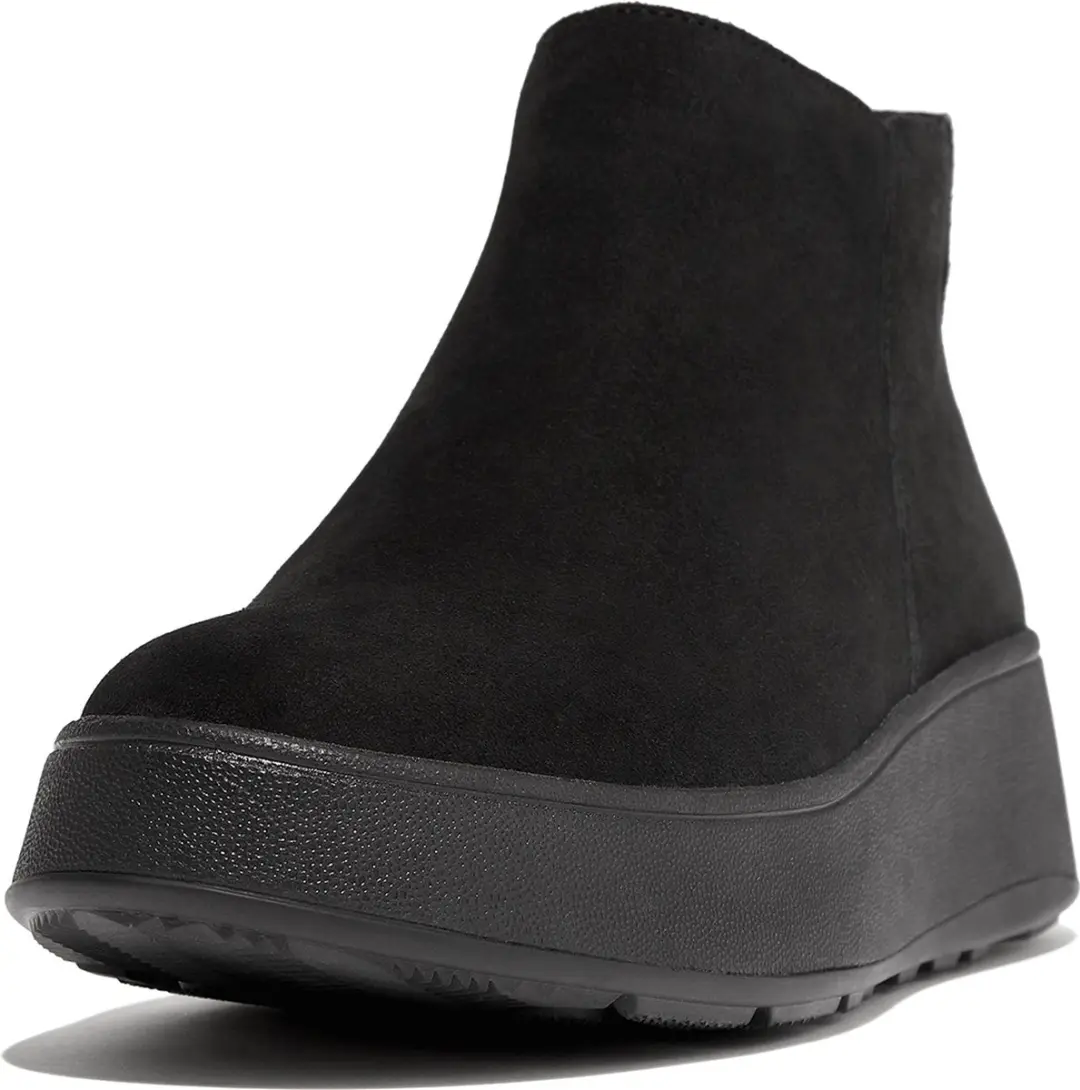 FitFlop F-Mode Suede Enkellaarzen - Zwart - Maat 38 - afbeelding 2 van 6