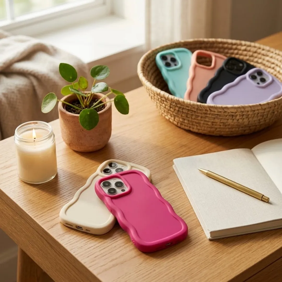 NUVEX iPhone 14 Pro Siliconen Hoesje Set - 6 Stuks - Mintgroen/Zwart/Roze