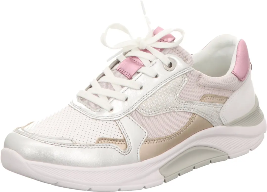 Gabor Rollingsoft Sneaker 66.925.53 Zilver Roze Wit