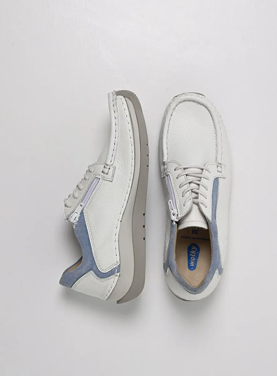 Wolky Dames Veterschoenen 04904 Japura Wit