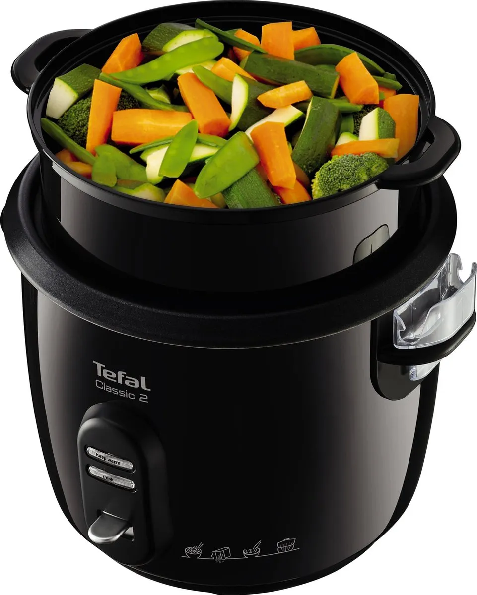 Tefal RK1038 Rijstkoker 1,8L - 10 Porties - Zwart