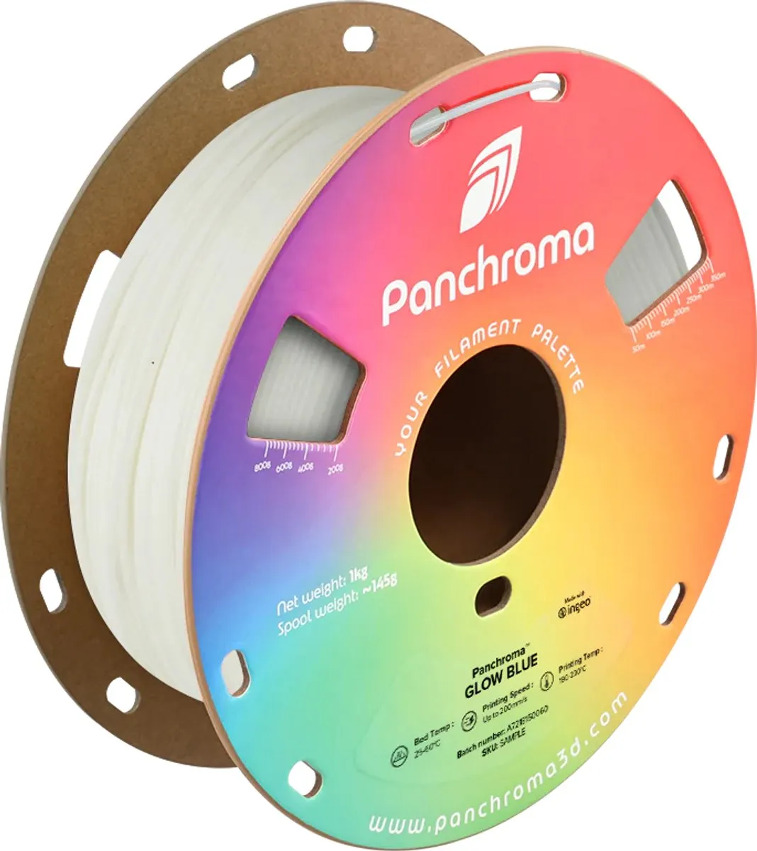 Polymaker Panchroma Glow Blauw 3D-Filament PLA 1.75mm
