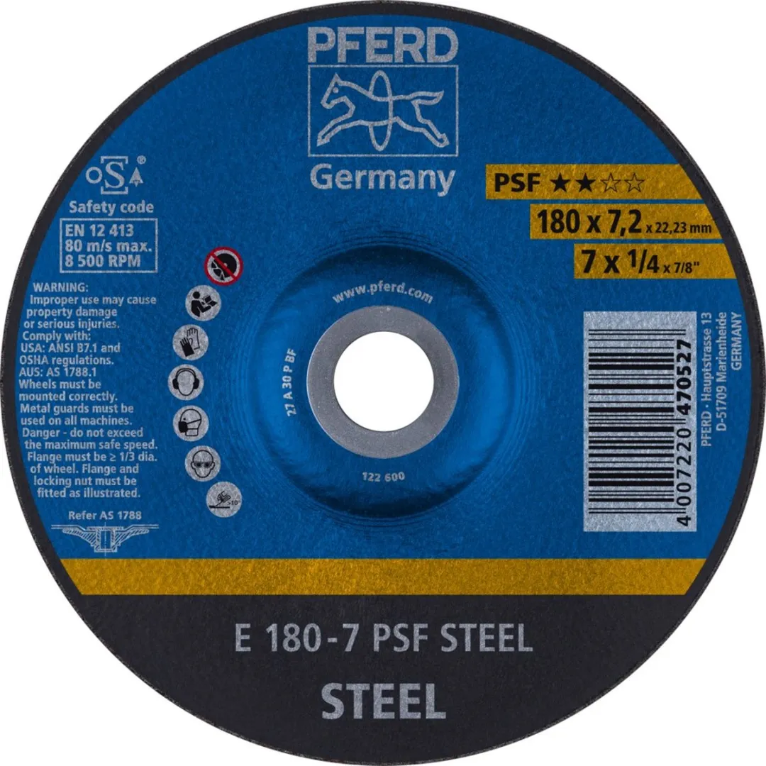 Pferd Afbraamschijf Staal E 180-7 PSF STEEL