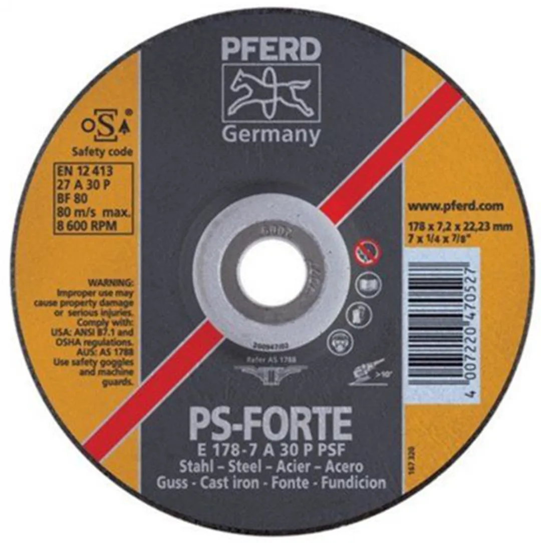 Pferd Afbraamschijf Staal E 180-7 PSF STEEL - 180mm