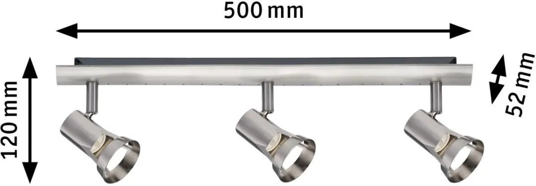 Paulmann Spotlight Teja GU10 Nikkel - 3x10W