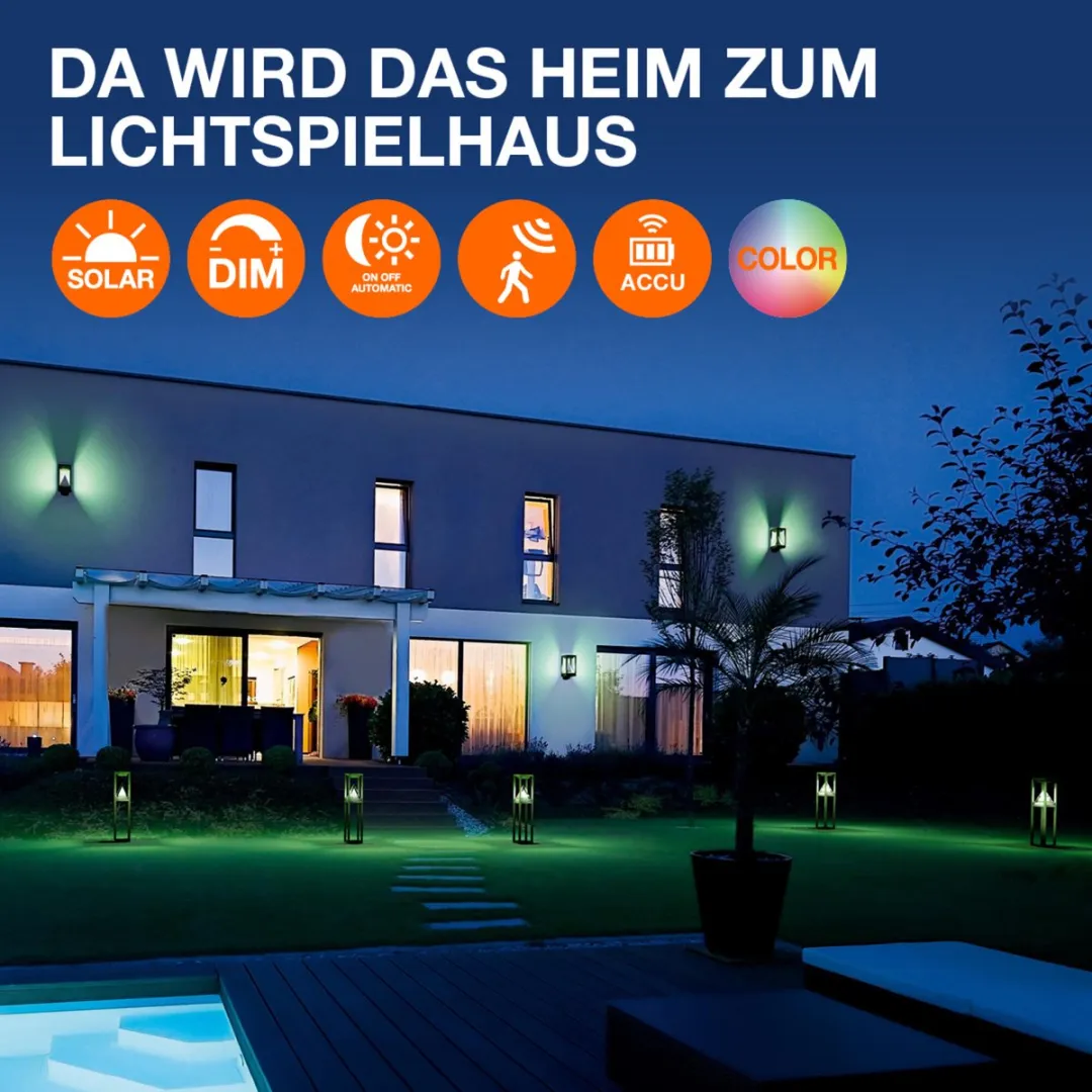 Osram Endura Style Bricklume Sensor 3W - 300lm - Donkergrijs