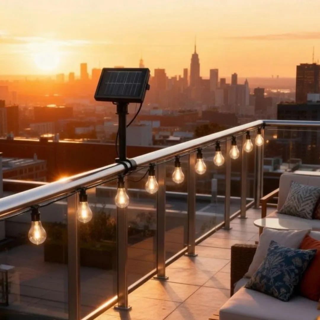 Grundig Solar Lichtslinger 4.7m - 10 LED Groen