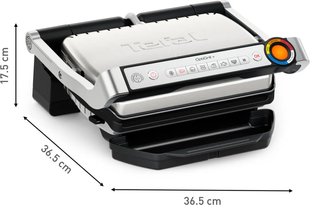 Tefal OptiGrill+ GC717D10 Contactgrill - 2000W - RVS - afbeelding 6 van 6