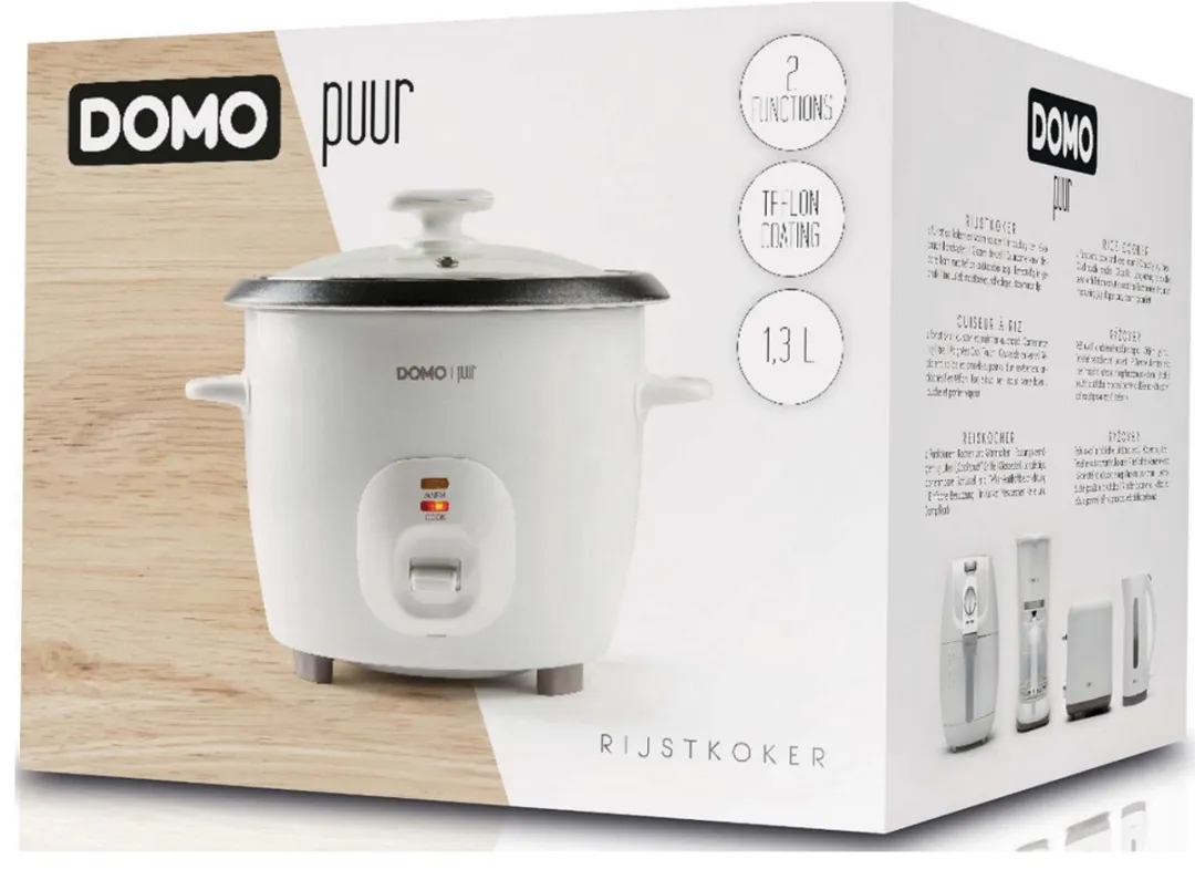 Domo DO9176RK Rijstkoker 1,3L - Wit