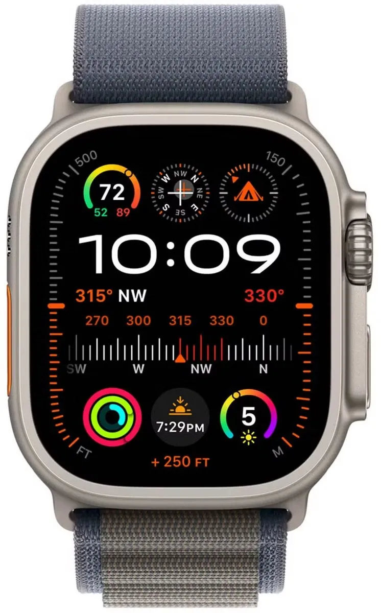 Apple Watch Blauw Alpine Loop 49mm - Small