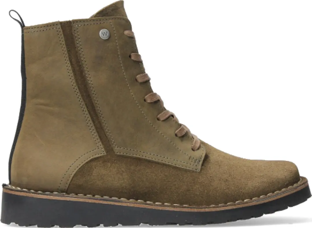 Wolky Veterschoenen Wagga Wagga donker taupe suede