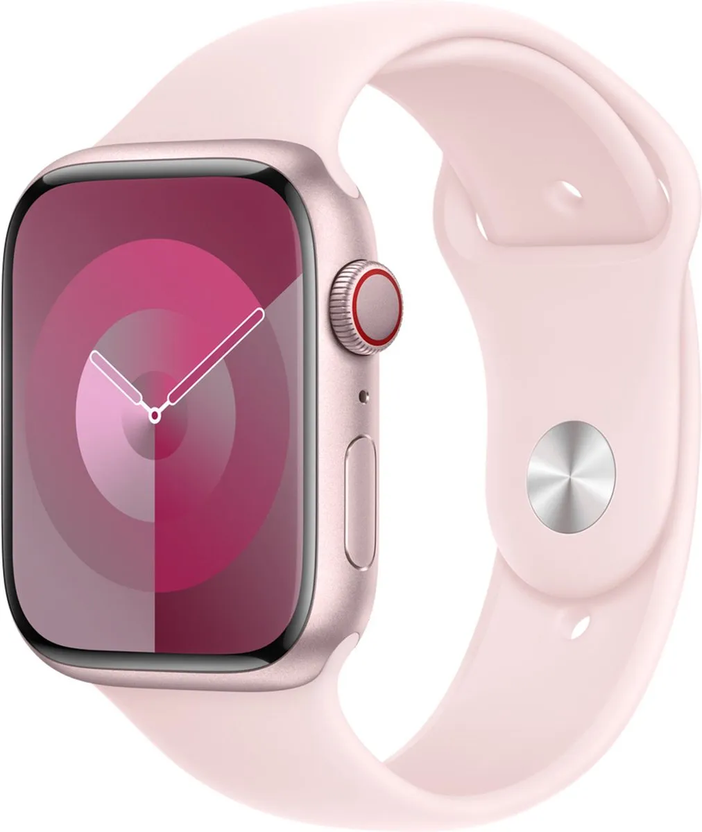 Apple Sportband Lichtroze 45mm M/L