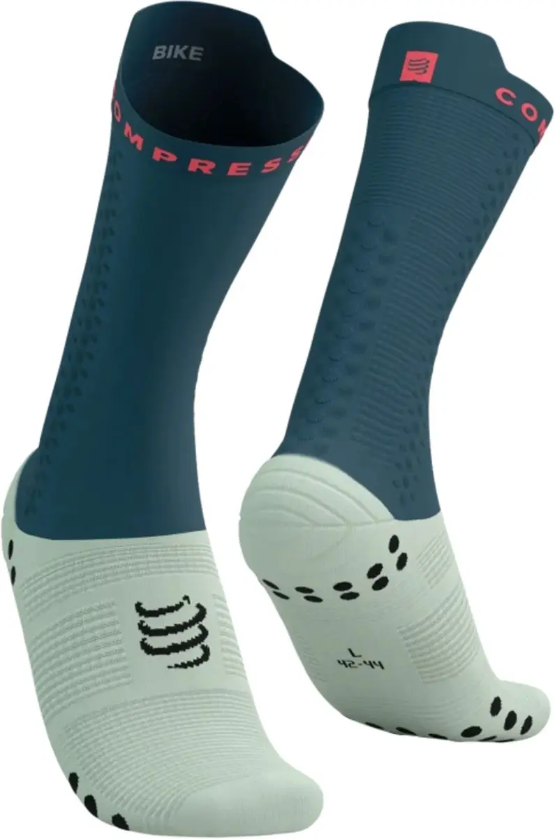 Compressport Pro Racing Socks v4.0 Bike - Fietssokken - Wit/Zwart - afbeelding 2 van 6