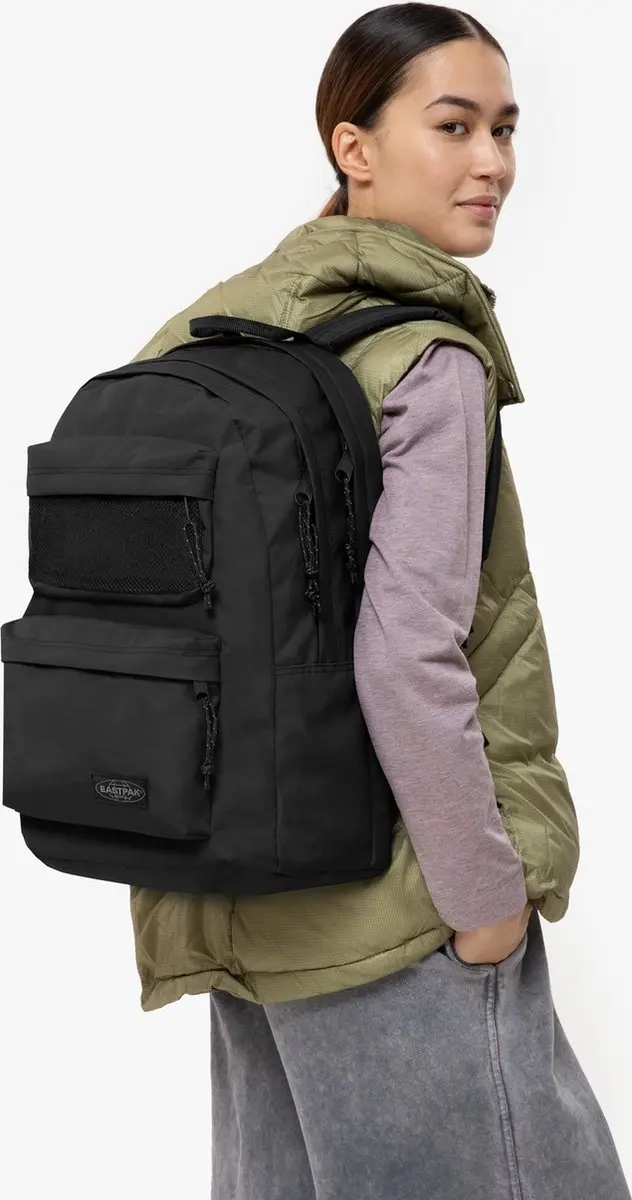 Eastpak Double Office Rugzak - 30L - 17 inch laptopvak - Zwart - afbeelding 3 van 6