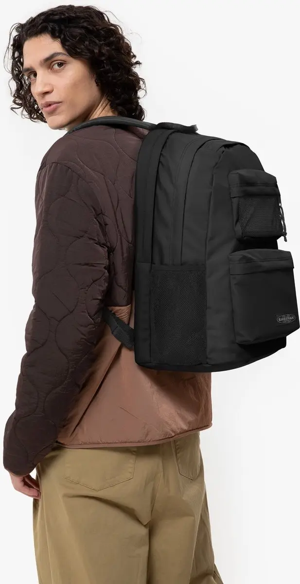 Eastpak Double Office Rugzak - 30L - 17 inch laptopvak - Zwart - afbeelding 2 van 6