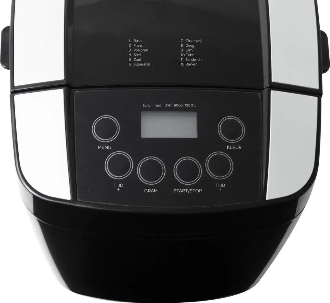 Inventum BM125 Broodbakmachine - 12 Programma's - 1200g - Zwart