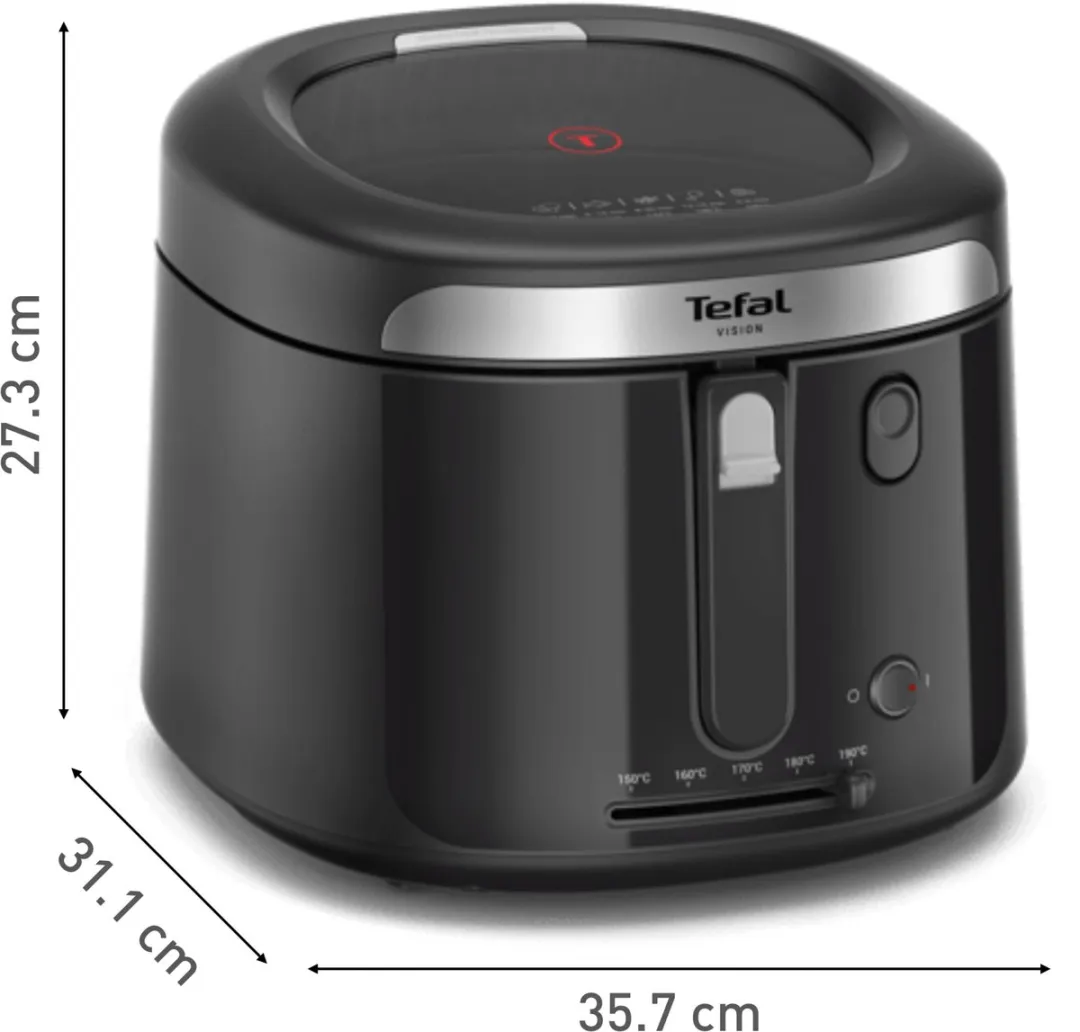 Tefal Vision FF2528 Frituurpan 2.1L 1900W - Zwart - afbeelding 6 van 6
