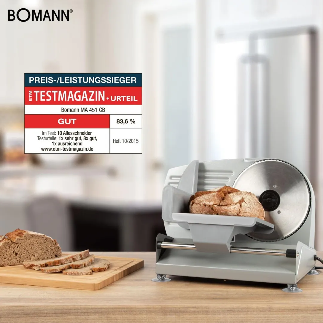 Bomann MA451CB Elektrische Snijmachine 150W - Kleurenmix - afbeelding 6 van 6