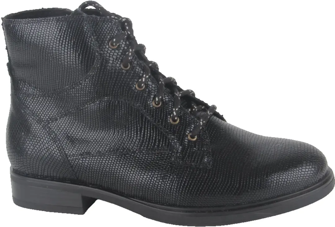 Durea 9832.838.1839-K dames veterboots gekleed maat 40 (6,5) zwart