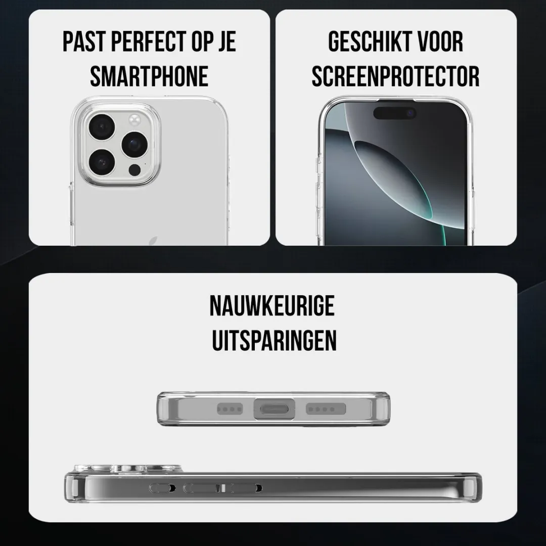 NUVEX iPhone 16 Pro Max Hoesje Transparant - MPN 8721161796237