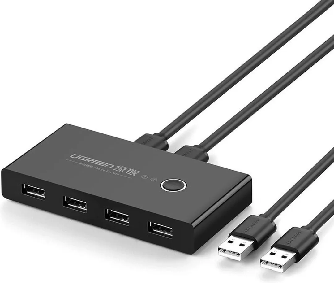 UGREEN UGR-30767 USB 2.0 Sharing Switch - 4 Poorten - Zwart