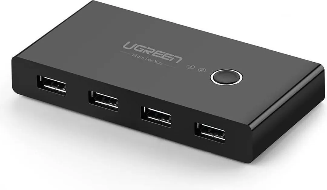 UGREEN UGR-30767 USB 2.0 Sharing Switch - 4 Poorten - Zwart