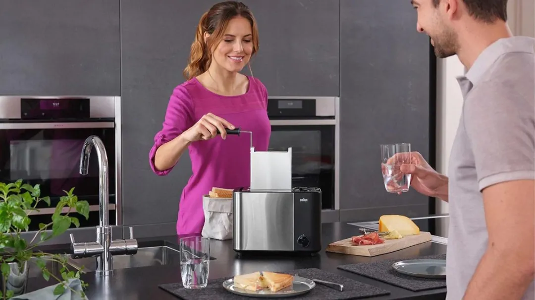 Braun ID Collection HT 5015 BK Broodrooster - 2 Sandwiches - 1000W - Zwart