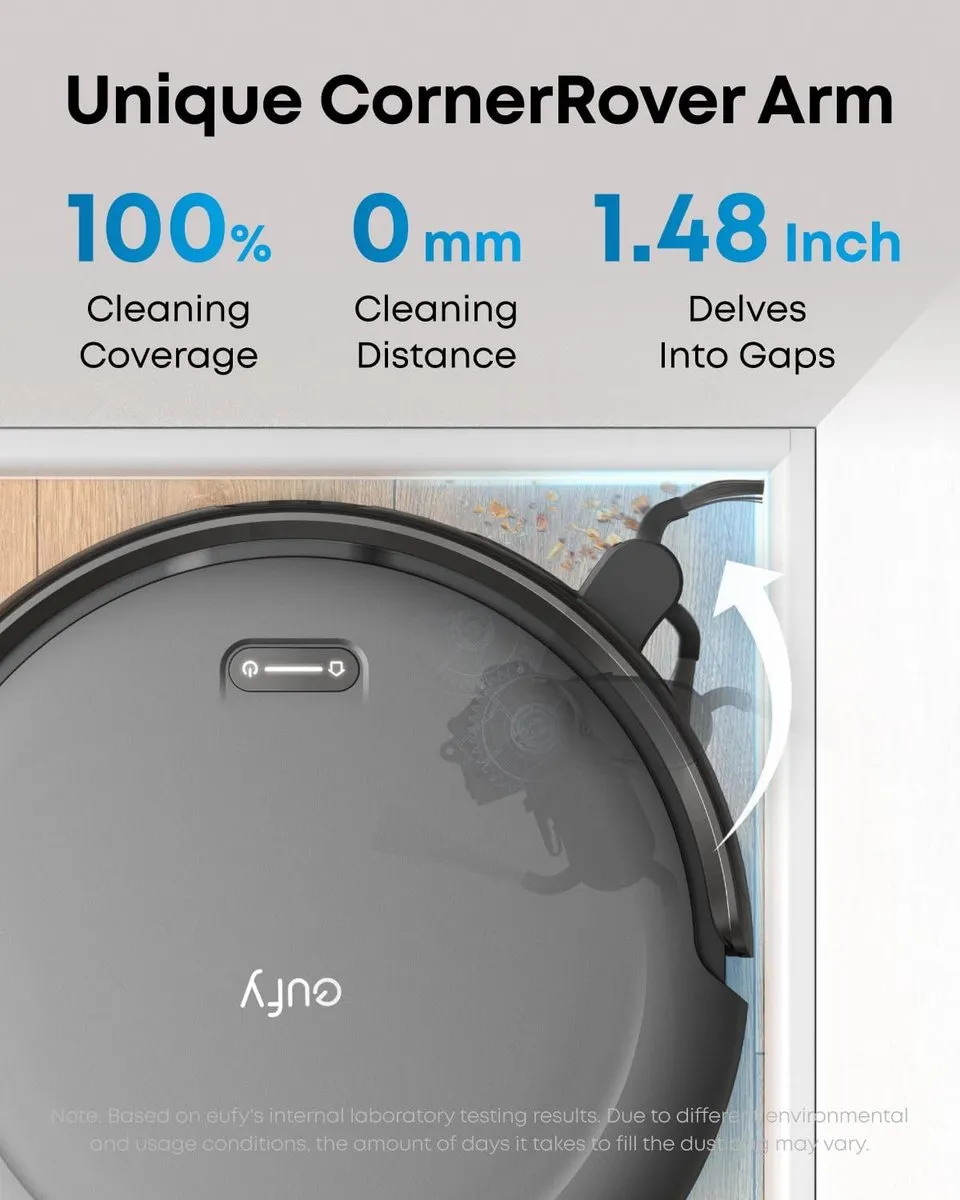 Eufy Auto-Empty C10 Robotstofzuiger - 623.4 Airwatts - Zwart