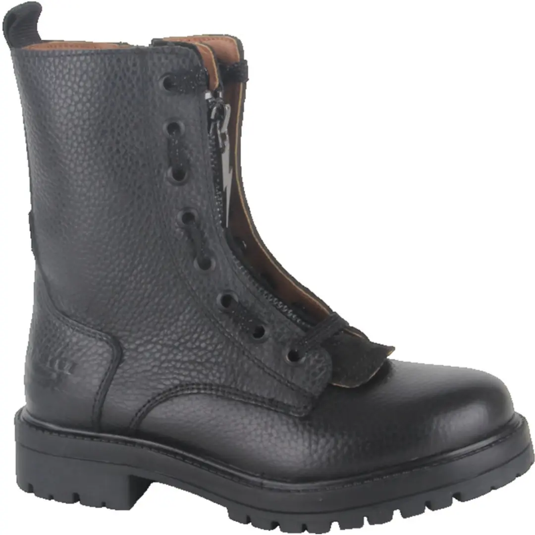 Braqeez 426663-589 meisjes veterboots maat 31 zwart