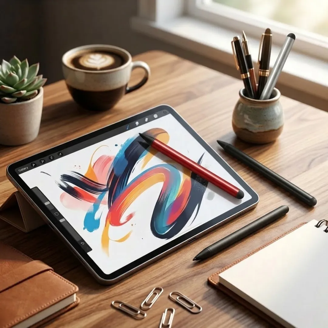 NUVEX Touchscreen Pen Set 3 Stuks - Zwart/Zilver/Rood - afbeelding 6 van 6