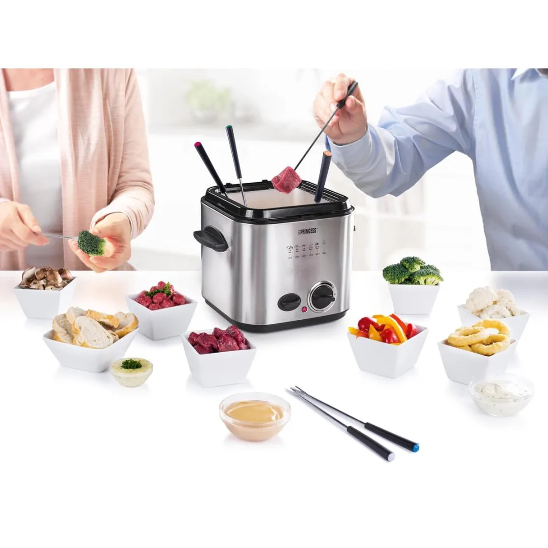 Princess Mini Friteuse & Fondue 182611 - 1.2L 840W - RVS