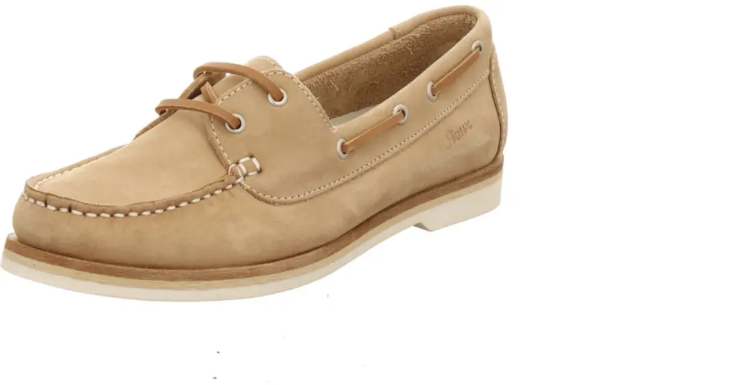 Sioux dames veterschoenen beige maat 39