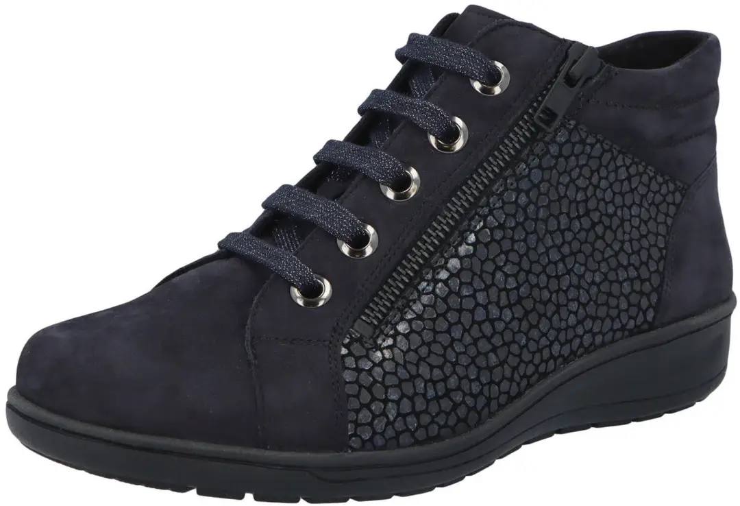 Solidus dames veterschoenen blauw maat 38